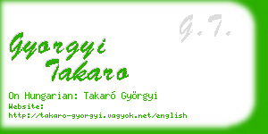 gyorgyi takaro business card